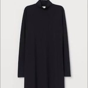 Oversized turtleneck sweater dress